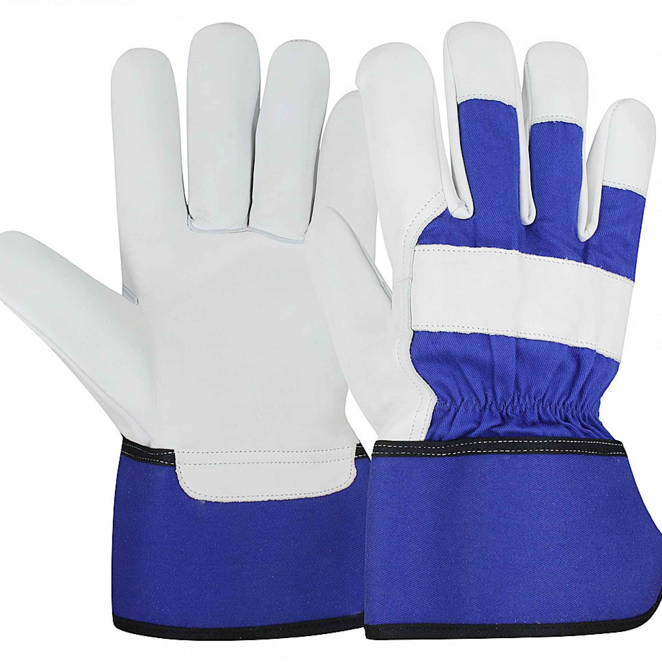 Goatskin Rigger Gloves Blue 